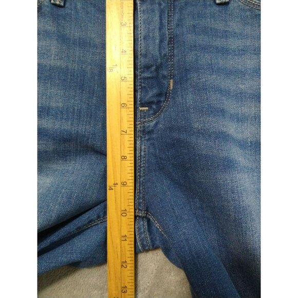 Levis 525 Jeans Womens 12 Blue Denim Perfect Waist Straight Leg Mid Rise Stretch - Picture 4 of 10
